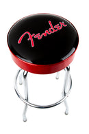Fender Red Sparkle Logo Barstool Black/Red Sparkle 30" Sgabello nero logo rosso