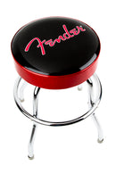 Fender Red Sparkle Logo Barstool Black/Red Sparkle, 24" Sgabello nero logo rosso