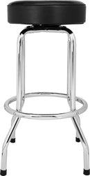 Fender Custom Shop Chevron Logo Barstool Black/Chrome 30" Sgabello bar nero opa.