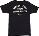Fender T-shirt XL "Support Your Local Guitar Player" Black, Nero
