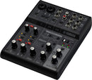 Yamaha AG06 MK2 B Mixer Live Streaming a 6 Canali con Interfaccia Audio USB Nero