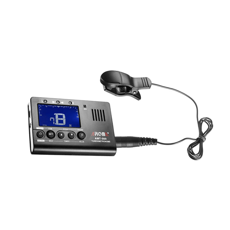 Aroma AMT-560 Accordatore Calibratore Metronomo cromatico Ampio display, Nero