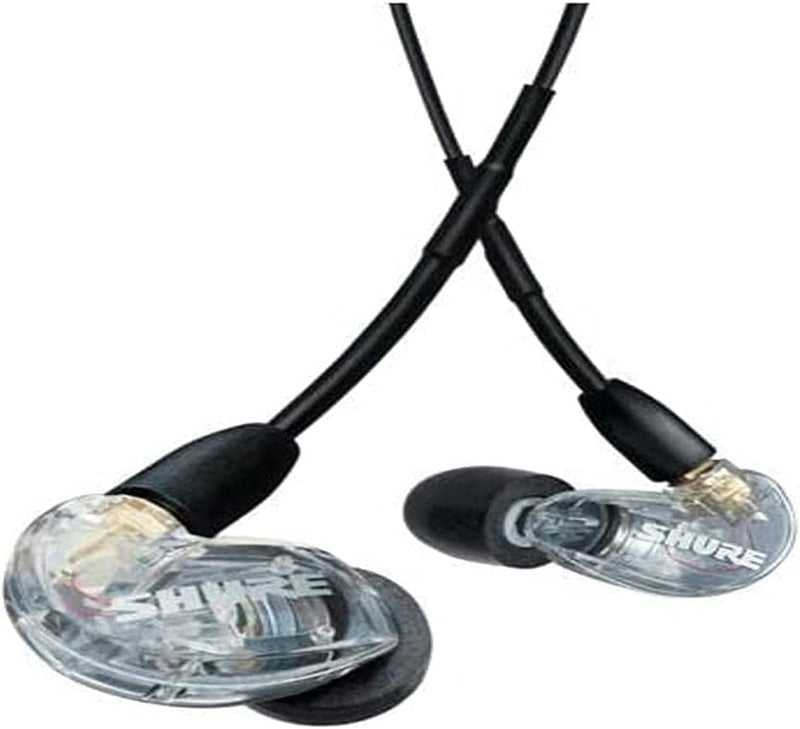 Shure AONIC 215 Auricolari con microfono ad isolamento del rumore, Trasparente