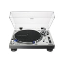 Audio-Technica AT-LP140XP-SV Giradischi Pro a trazione diretta per Dj, Silver
