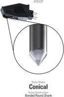 Audio-Technica AT81CP Testina Dual Moving Magnet P-mount + stilo conico da 0,6mm