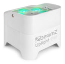 Beamz BBP96SW Uplight Par Led WDMX IRC 6x12w RGBAW-UV batteria e wireless Bianco