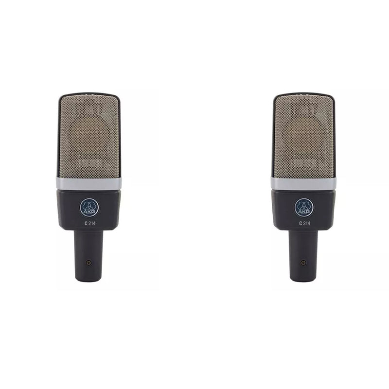 AKG C214 Matched Pair Coppia Microfono Pro Stereo Cablato x batteria percussioni