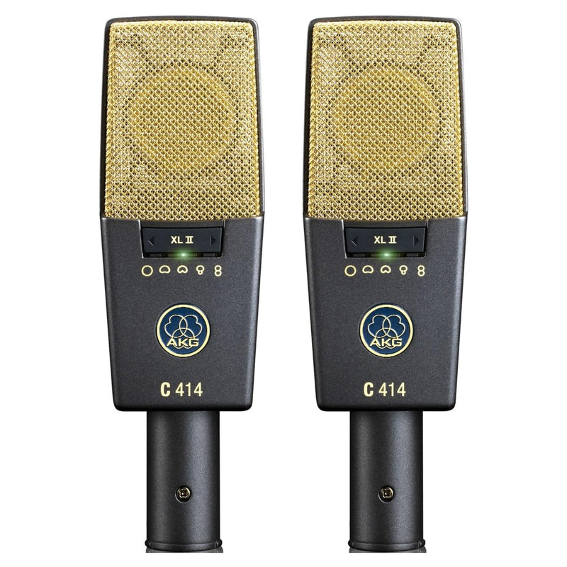 AKG C414 XLII Matched Pair Microfoni Pro Cablato, multi-pattern, per ogni applicazione