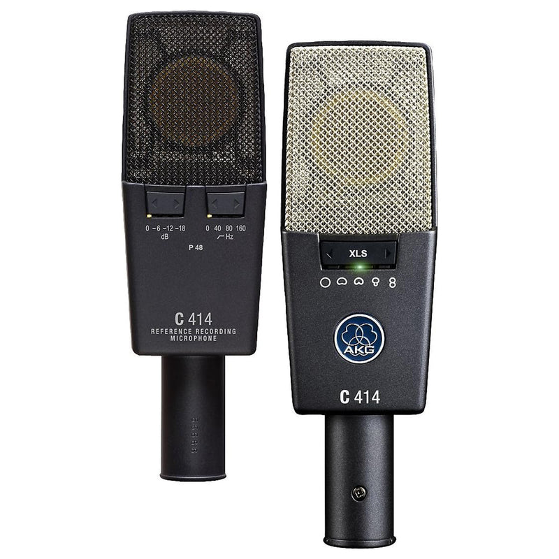 AKG C414 XLS Matched Pair Stereo Set Microfoni Pro, multi-pattern, per ogni app.