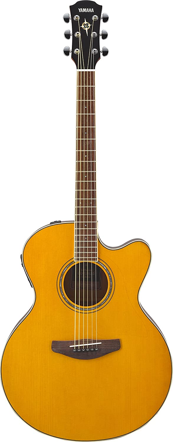 Yamaha CPX600 VT Chitarra Acustica Elettrificata Vintage Tint Cutaway, Natural