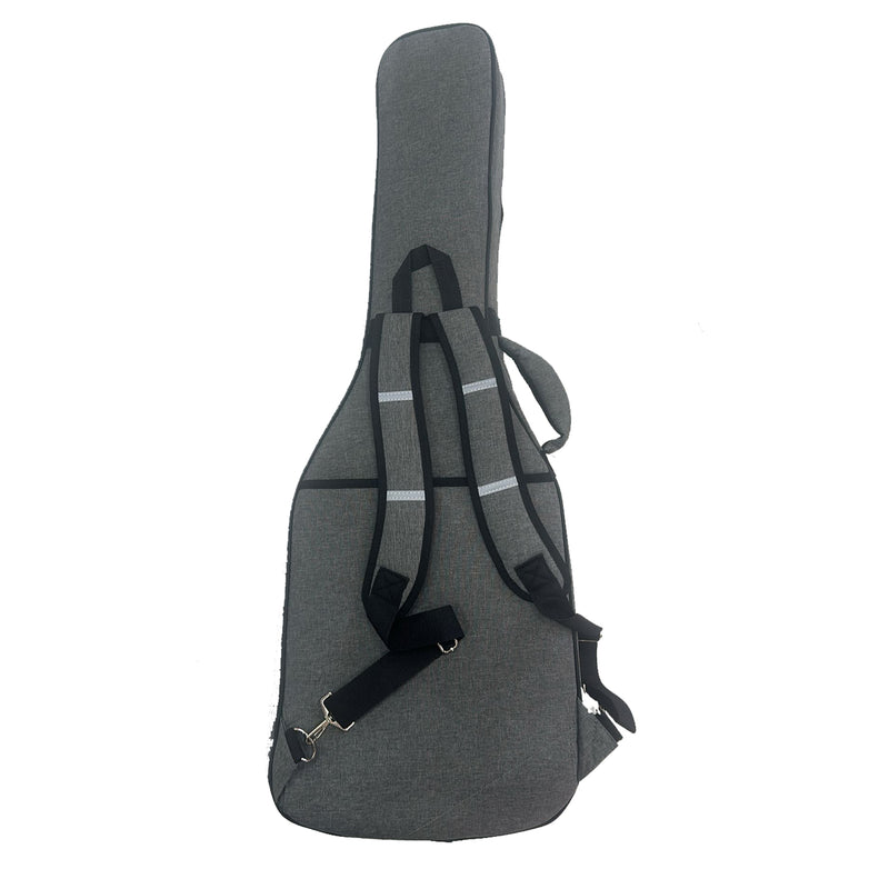 Dam DBE25 Borsa rifinita x chitarra elettrica imbottitura 25mm tessuto grigio