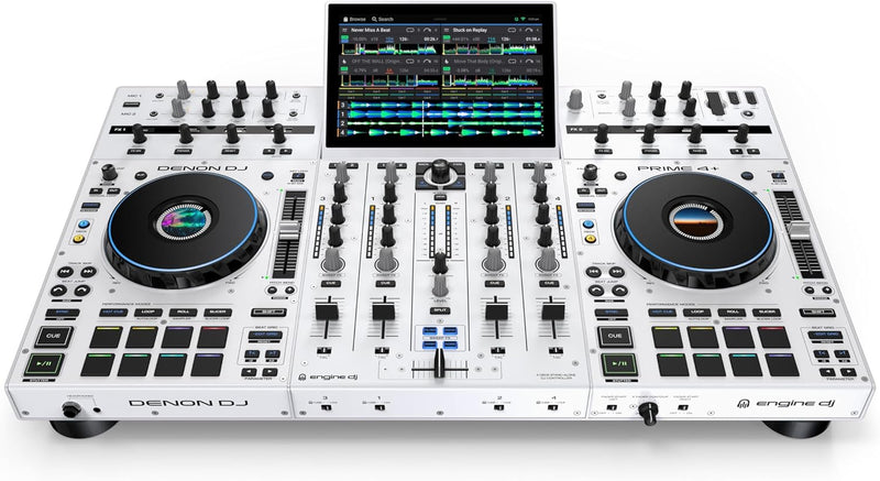 Denon Dj PRIME 4+ WHITE Controller Dj 4Deck D.10" stem separation streaming wifi