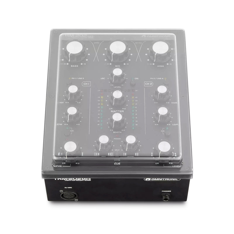 Decksaver OMNITRONIC TRM-202 COVER di protezione trasparente per mixer rotativo