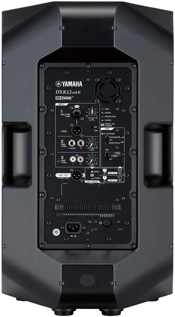 Yamaha DXR12 MKII Cassa Diffusore attivo 12" e 1100w di picco e SPL 134db, Nero