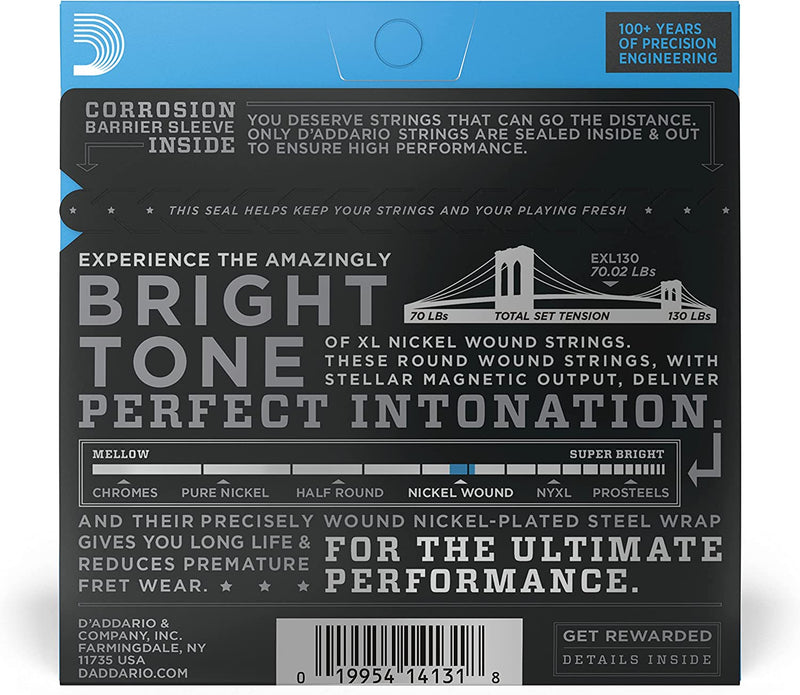 D'Addario EXL130 Extra Super Light 8-38 Corde per Chitarra Elettrica Nickel