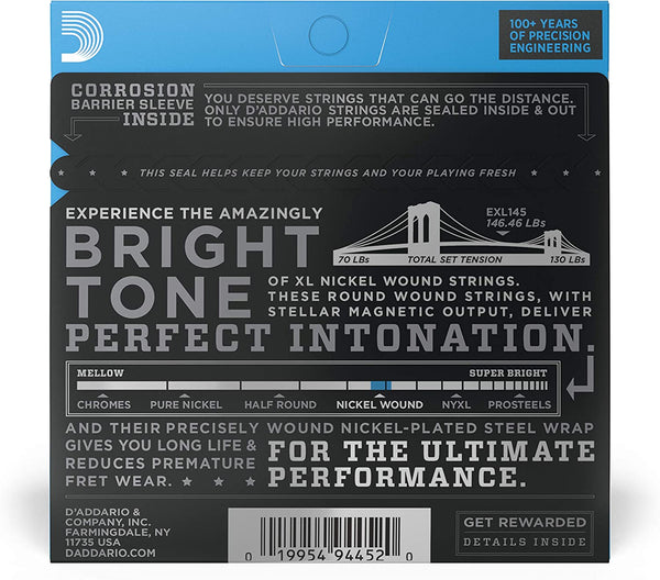 D'Addario EXL145 Heavy 12-54 Corde per Chitarra Elettrica Nickel