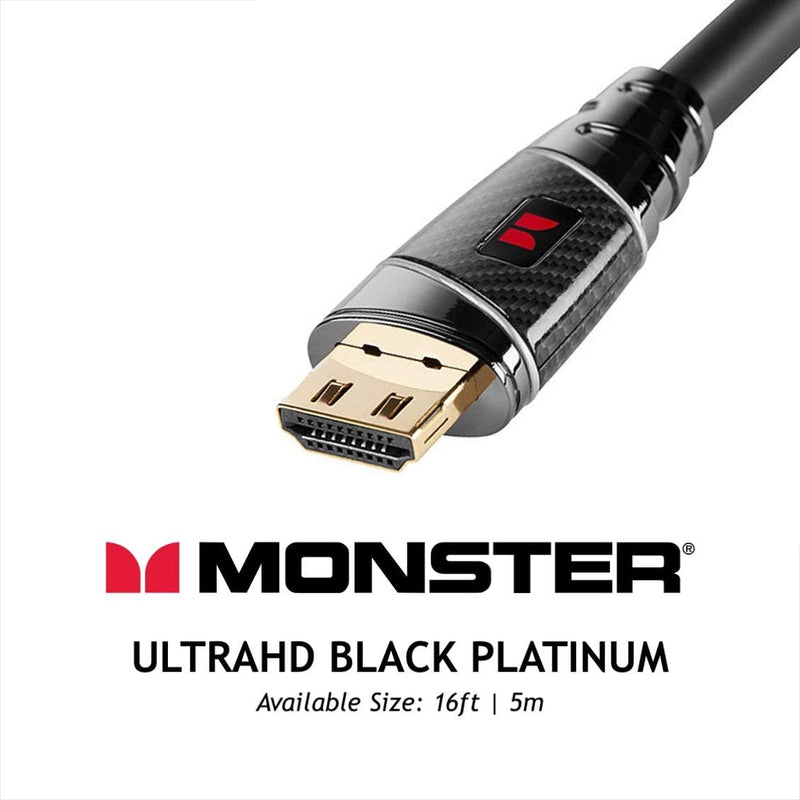 Monster Cable HDMI UltraHD Black Platinum Cavo HDMI video x 4K x 2K, 5mt. Nero