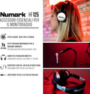 Numark HF125 Cuffia Dj cavo anti-groviglio da 1,8 metri padiglioni regolabili 7P
