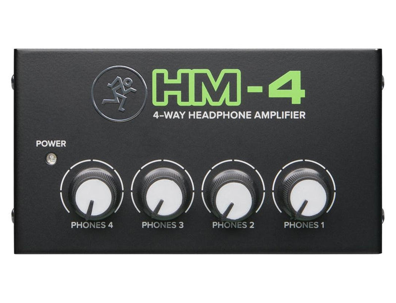Mackie HM-4 Amplificatore Professionale per Cuffia a 4 Vie, Nero