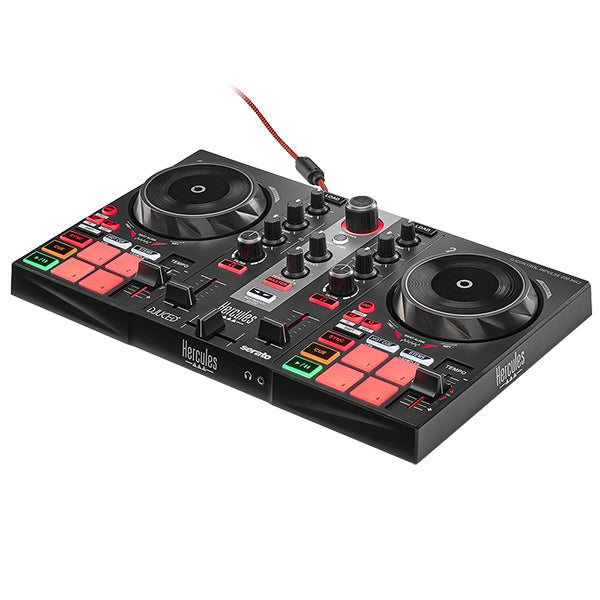 Hercules DJ CONTROL INPULSE 200 MKII Controller Dj 2x Deck, funzione STEMS, Nero