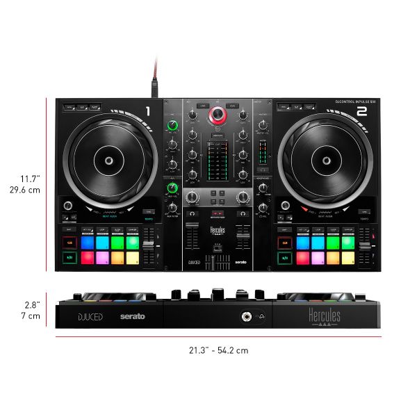 Hercules DJ CONTROL INPULSE 500 Controller Dj due canali interfaccia audio USB