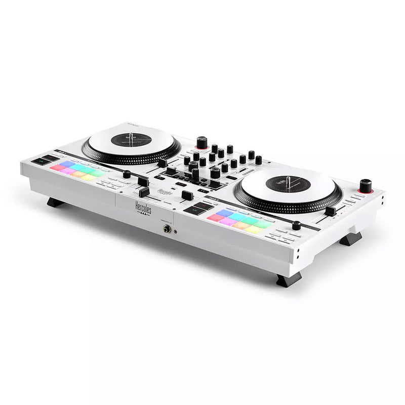 Hercules DJCONTROL INPULSE T7 WHITE EDITION a 2 Deck + Hercules HDP DJ45 Cuffia