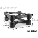 Isoacoustics Iso-200SUB Supporti isolamento acustico x Subwoofer studio