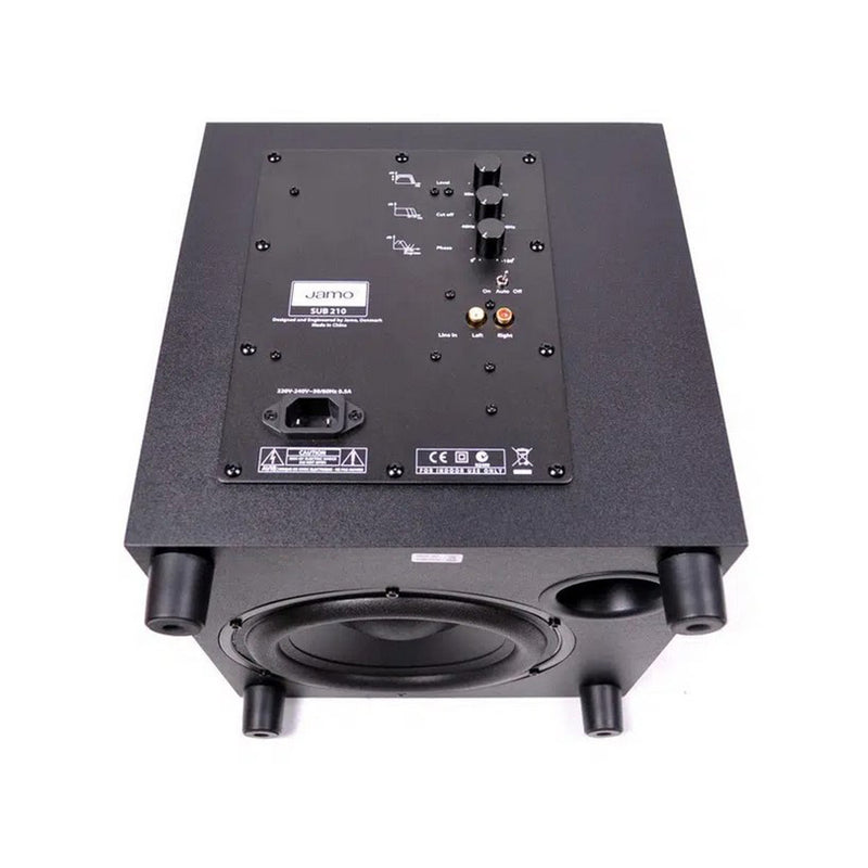 Jamo SUB 210 Subwoofer attivo da pavimento Woofer 8" bass-reflex 200W picco Nero