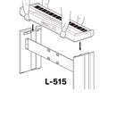 Yamaha L-515WH Supporto Stand legno fisso x Pianoforte Digitale P515/P525 Bianco