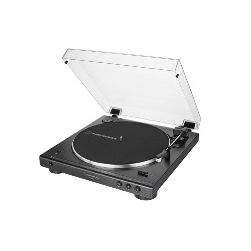 Audio-Technica AT-LP60XBT Giradischi con trasmissione cinghia e Bluetooth, Nero