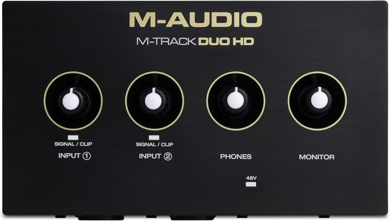M-Audio M-TRACK DUO HD PRODUCER PACK con Interfaccia audio USB C + Mic + Cuffia