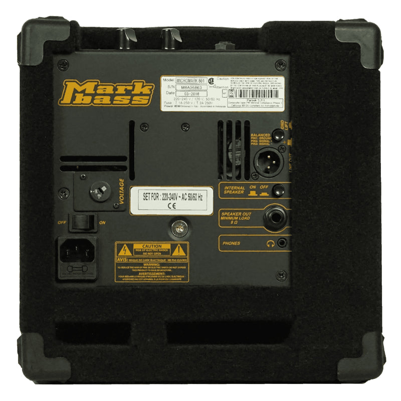 MarkBass MICROMARK 801 Amplificatore cabinet 1x8" per Basso, da 200w