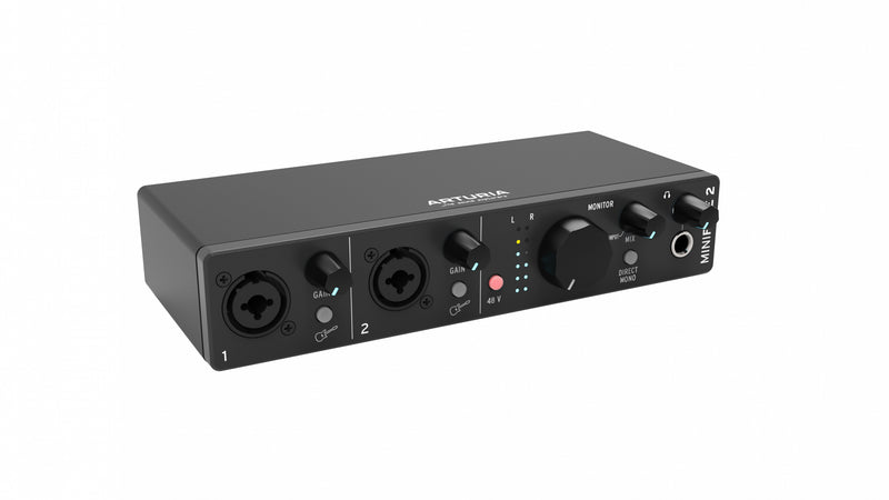 Arturia MINIFUSE 2 BLACK Interfaccia Audio USB C con 2-IN Combo / 2-OUT, Nero