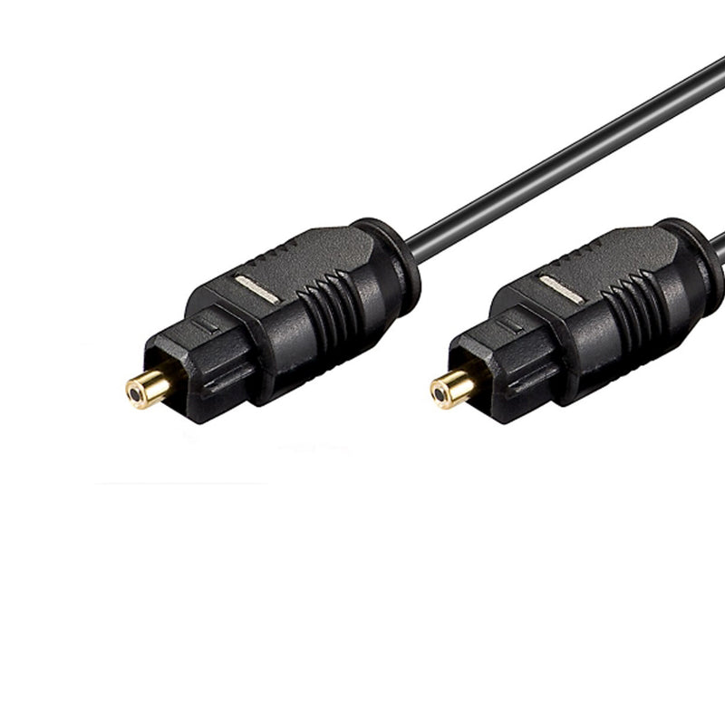 Nuova Video Suono OPT-A3 Cavo ottico con 2 spine toslink, 1mt., Nero