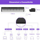 Yamaha P-145BT Bluetooth Pianoforte Digit. Portatile a 88T pesati con GH Compact