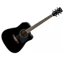 Ibanez PF15ECE-BK BLACK Chitarra Elettroacustica Cutaway, Nero