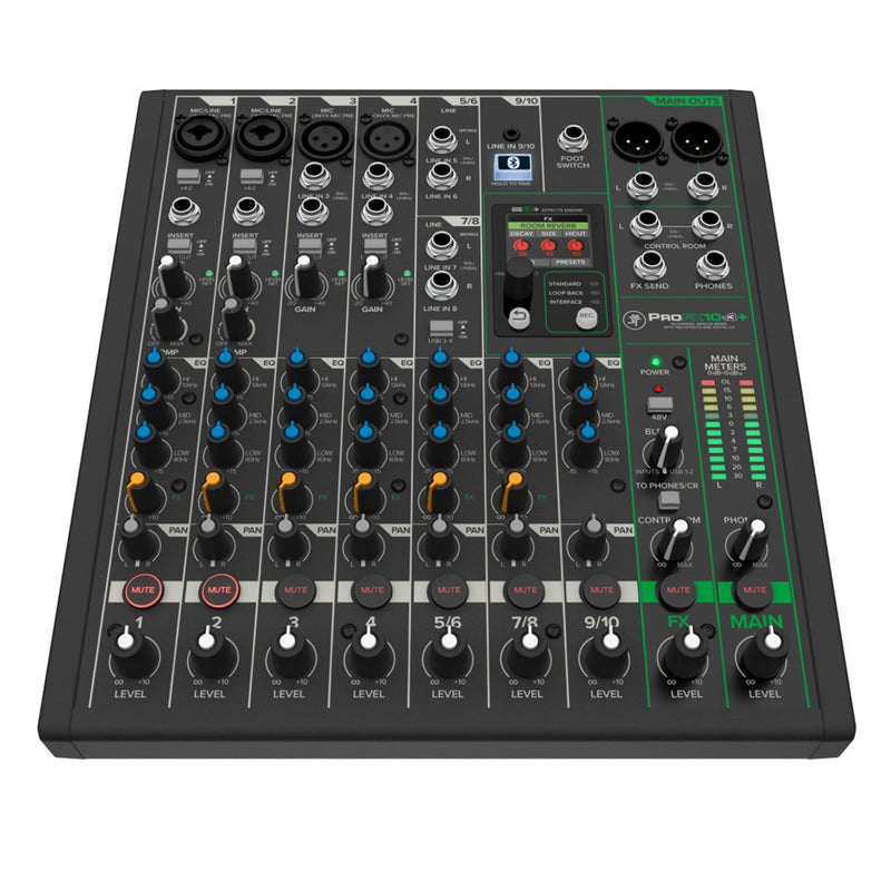 Mackie PROFX10V3+ Mixer USB Bluetooth 10C EFX Pro x live homerecording streaming