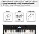 Yamaha PSR-EW320 Tastiera dinamica 76 tasti sensibili al tocco, Nero