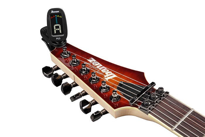 Ibanez PU3-BK CLIP TUNER Accordatore clip interruttore automatico On/Off Nero
