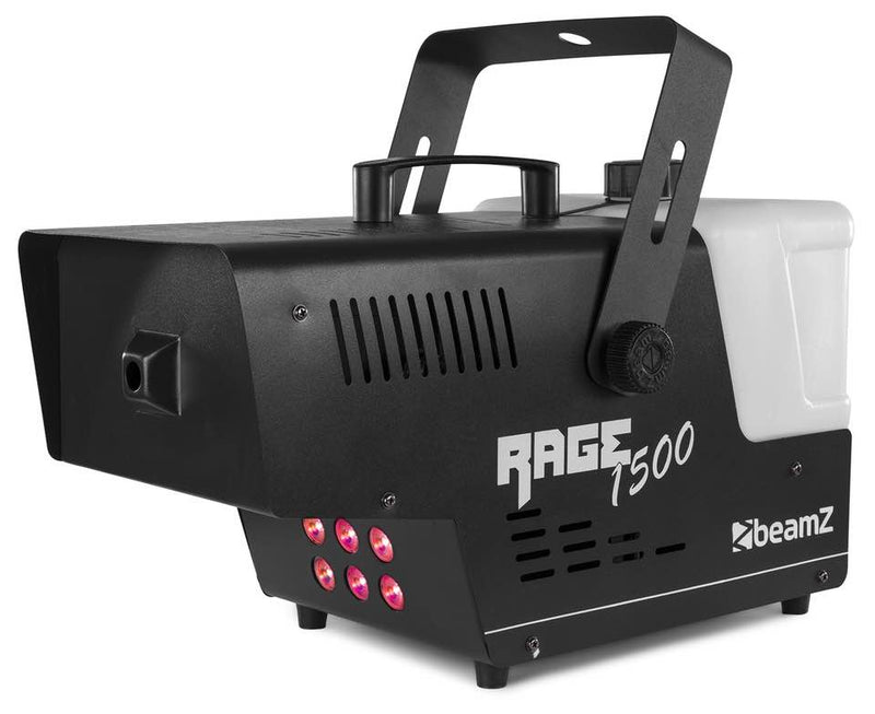 BeamZ Rage 1500LED Macchina del Fumo con Led 3 in 1 da 1500w con telecomando