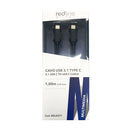Redline RDL4371 Cavo multimediale USB C 3.1 Maschio a USB C Maschio 1 mt., Nero