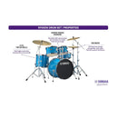 Yamaha RDP0F5 SKB Set Sky Blue Rydeen Acoustic Drum Batteria entry lev Cassa 20"