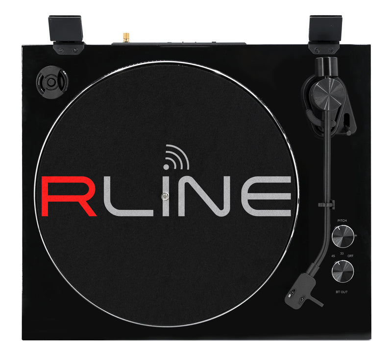Redline RLTN11GB Giradischi a cinghia con modulo Bluetooth, Nero Lucido