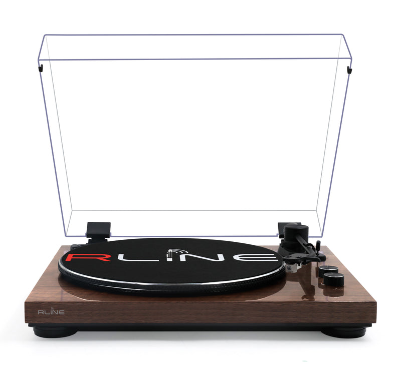 Redline RLTN11GWLN Giradischi cinghia Bluetooth Noce L. + 2 Klipsch GIG XL 30w RMS