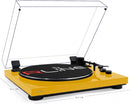 RLINE RLTN11GY Giradischi a cinghia con modulo Bluetooth, Giallo Lucido