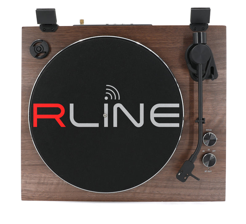 Redline RLTN11MWLN Giradischi a cinghia con modulo Bluetooth, Noce