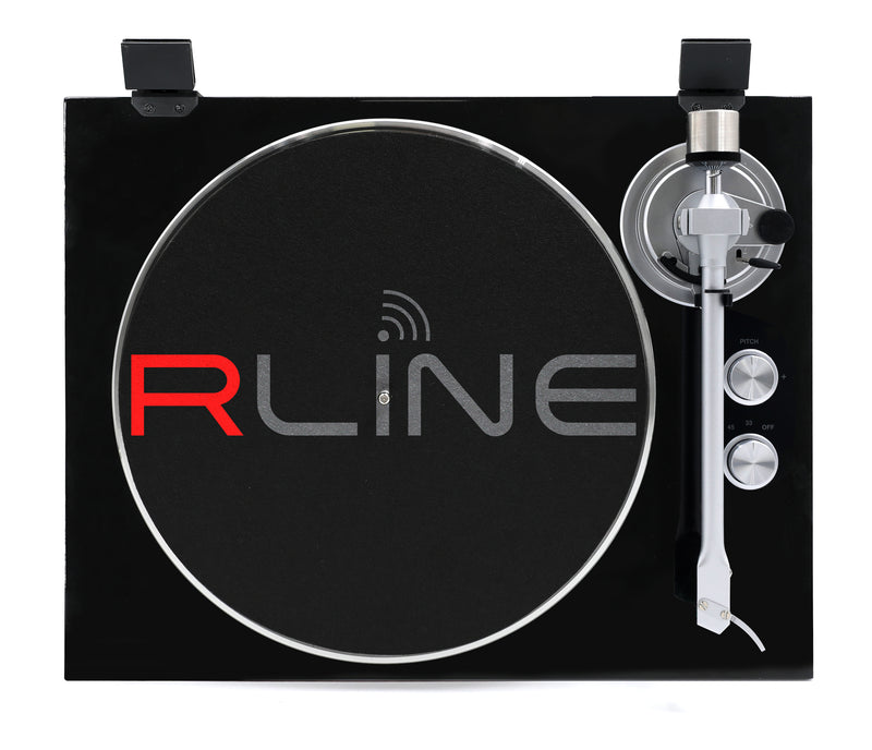 Redline RLTN22GB Giradischi a cinghia con modulo Bluetooth, Nero Lucido