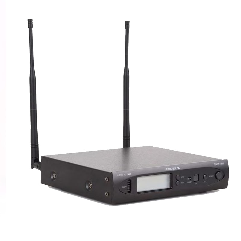 Proel RMW1000HA Sistema Microfonico Wireless Archetto UHF PLL 96CH f:606-630MHz