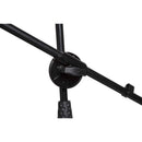 Proel RSM197BK Asta microfonica doppia a giraffa e dritta, Nero Opaco