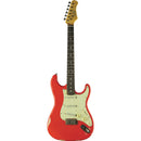 Eko S-300 Relic Fiesta Red Chitarra Elettrica serie Starter pickup Eko vintage